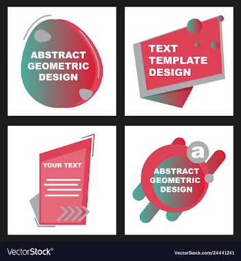 Creative abstract geometric background with vector image