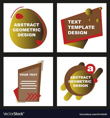 Creative abstract geometric background with vector image