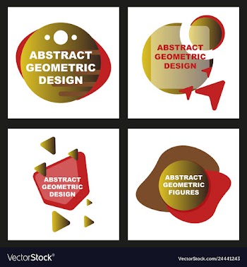 Creative abstract geometric background with vector image