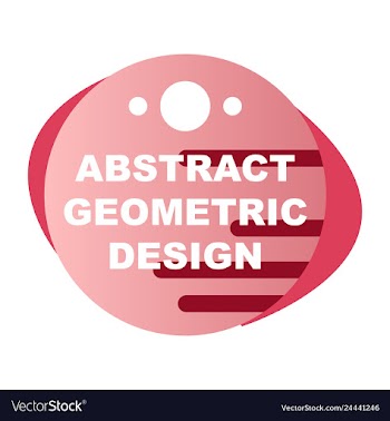Creative abstract geometric background with vector image