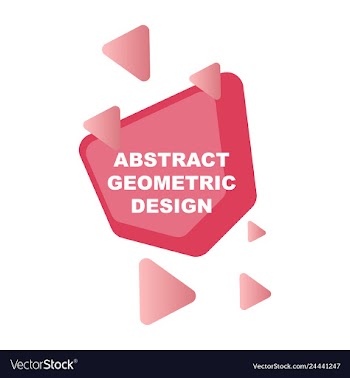 Creative abstract geometric background with vector image