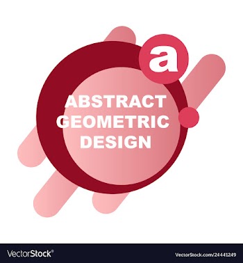 Creative abstract geometric background with vector image