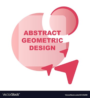 Creative abstract geometric background with vector image