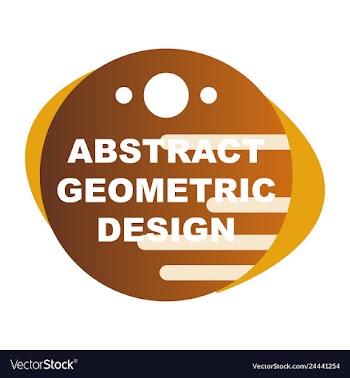 Creative abstract geometric background with vector image