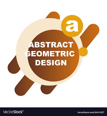 Creative abstract geometric background with vector image