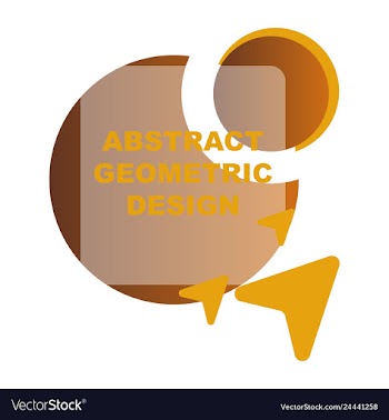 Creative abstract geometric background with vector image