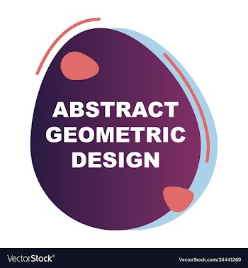 Creative abstract geometric background with vector image