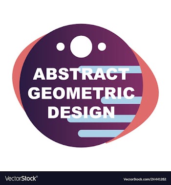 Creative abstract geometric background with vector image