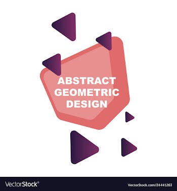 Creative abstract geometric background with vector image
