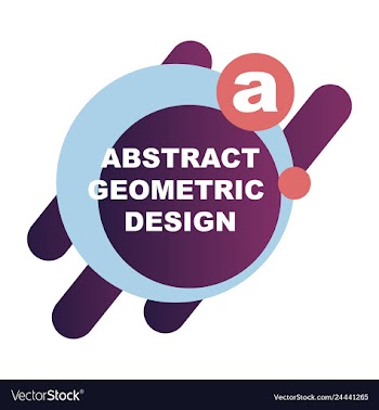 Creative abstract geometric background with vector image