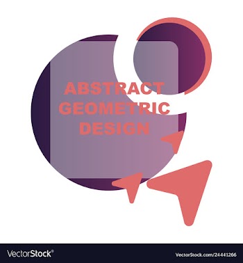 Creative abstract geometric background with vector image