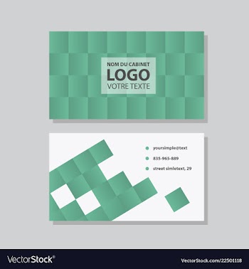 Creative and clean business card template flat vector image