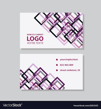 Creative and clean business card template flat vector image