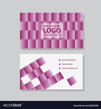 Creative and clean business card template flat vector image