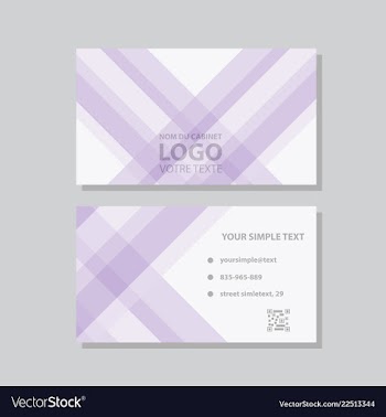 Creative and clean business card template flat vector image