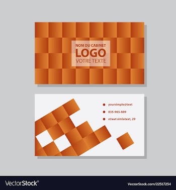 Creative and clean business card template flat vector image