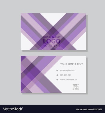 Creative and clean business card template flat vector image