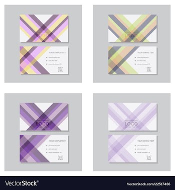 Creative and clean business card template flat vector image