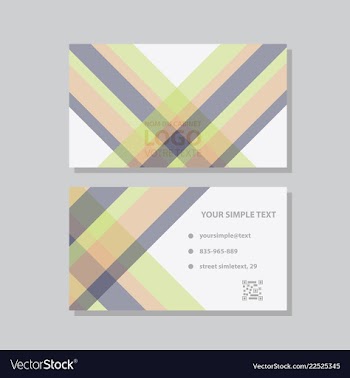 Creative and clean business card template flat vector image