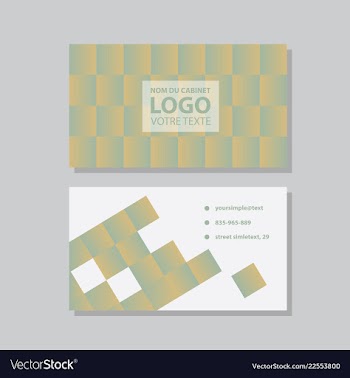 Creative and clean business card template flat vector image