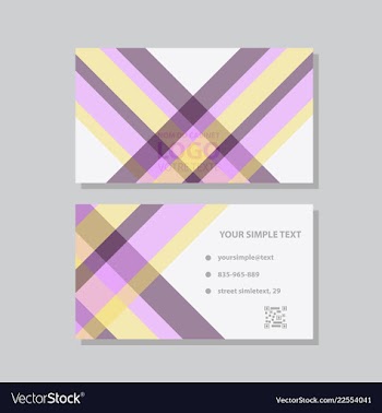 Creative and clean business card template flat vector image