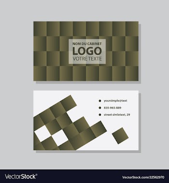 Creative and clean business card template flat vector image