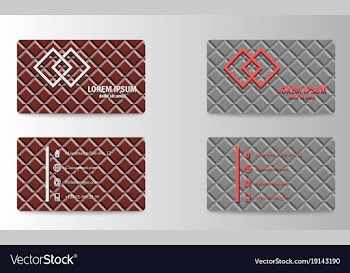 Creative and clean corporate business card vector image