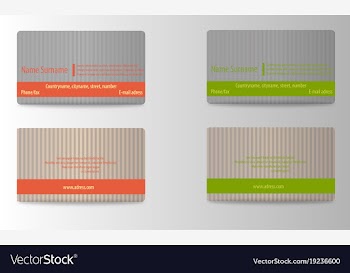 Creative and clean corporate business card vector image