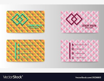 Creative and clean corporate business card vector image