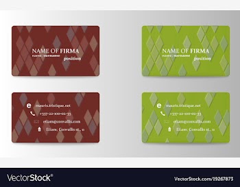 Creative and clean corporate business card vector image