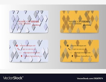 Creative and clean corporate business card vector image
