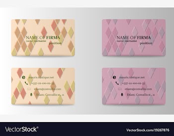 Creative and clean corporate business card vector image