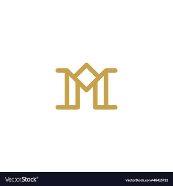 creative and minimalist letter m logo design icon