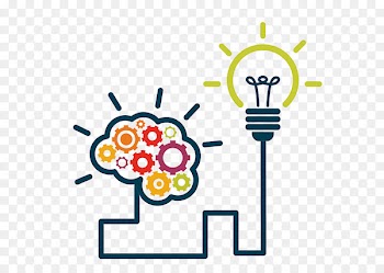 Creative brain light pattern 