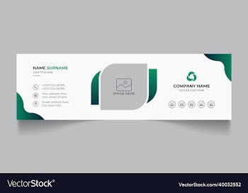 creative business email signature design template