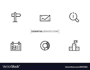creative business growth icons