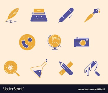 creative business solutions related icon set set