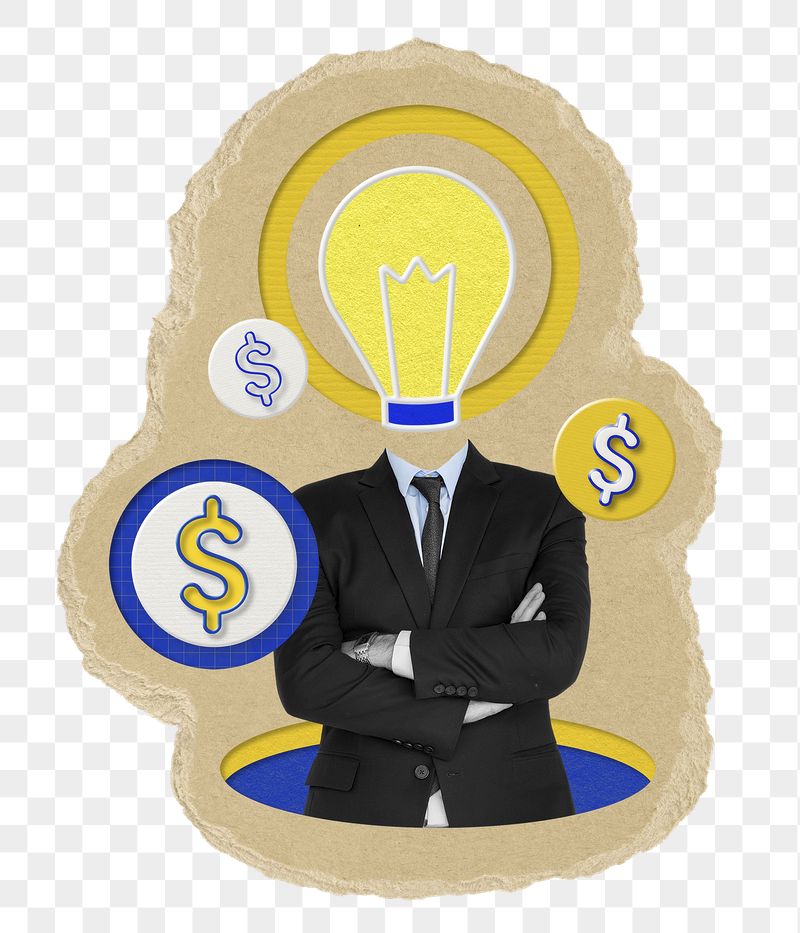 Creative businessman png sticker, torn | Free PNG - rawpixel
