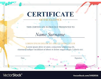 creative certificate appreciation award