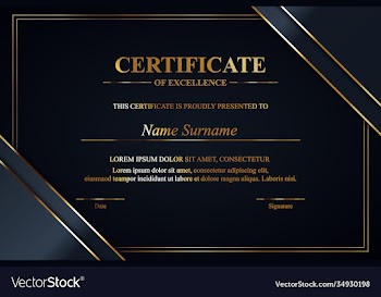 creative certificate appreciation award