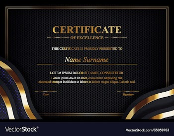 creative certificate appreciation award