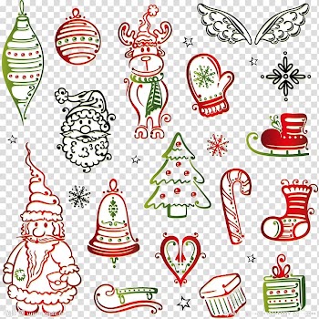 Creative christmas transparent background PNG clipart