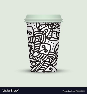 Creative coffee cups coffee sleeve coffee mug vector image