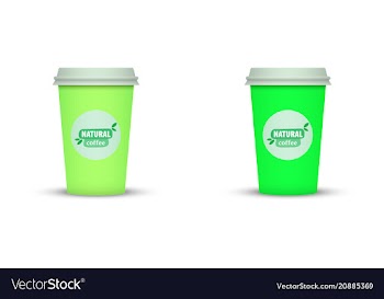 Creative coffee cups coffee sleeve coffee mug vector image
