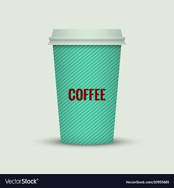 Creative coffee cups coffee sleeve coffee mug vector image