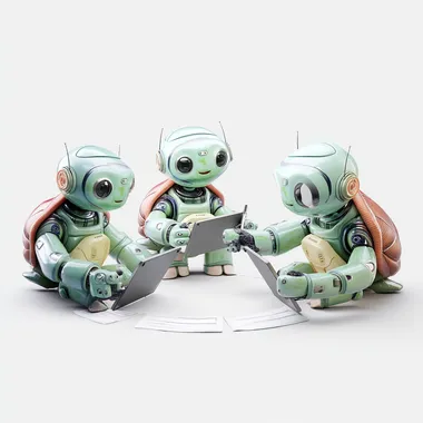 Creative Collaboration of AI Turtles and Robots Creative Collaboration of AI Turtles and Robots
