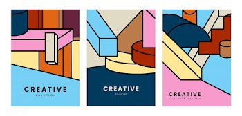 Creative colorful geometry graphic design | Free stock vector - 454288
