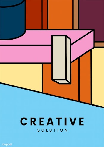 Creative colorful geometry graphic design | Free stock vector - 454291