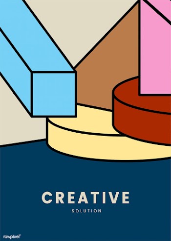 Creative colorful geometry graphic design | Free stock vector - 454300