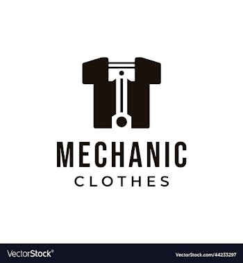 creative combination of piston with shirt logo